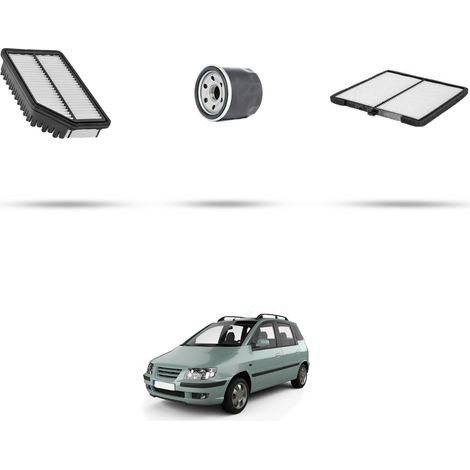 Kit tagliando 3 filtri compatibile con Hyundai Matrix 1.8 90kw dal 2001 (1/5)