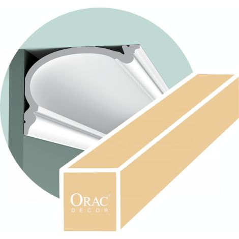 Cornisa estilo señorial - Orac Decor - L200xP19xH14cm - Caja de 4 metros - C342