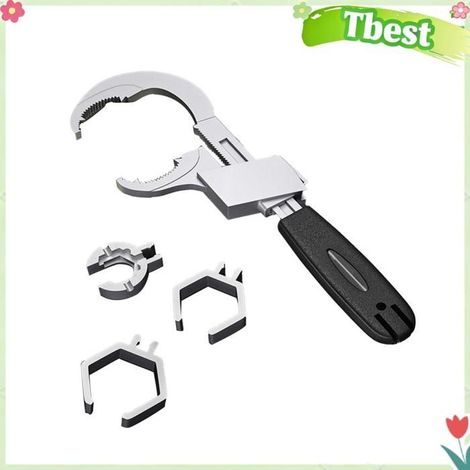 Tbest clé de salle de bain Jeu de clés de salle de bain en alliage d'aluminium, clé d'évier à Double tête bricolage cliquet (1/5)