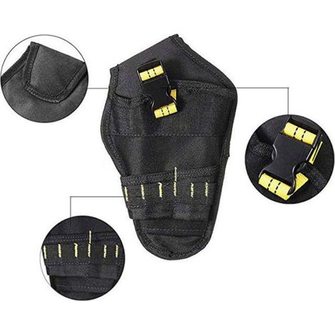 Sac Ceinture Porte-Outils Sacoches Organisateur de Forage Pince électrique Multifonctionnel Trousse en Oxford Accessoire Bricolage (1/5)