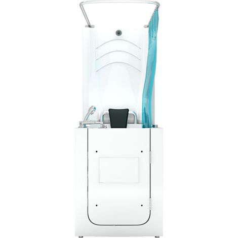 Seniorendusche und Sitzwanne Kombination Whirlpool mit Tür S10D-WP 80x90x215cm (1/5)