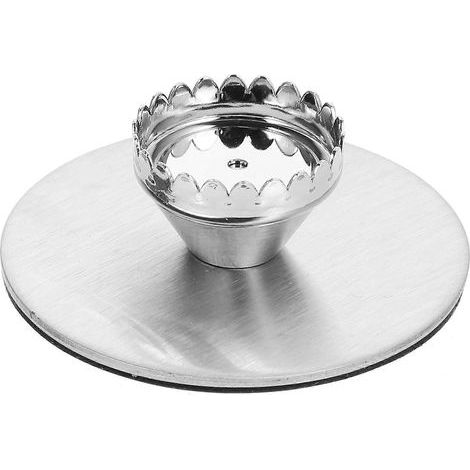 1 Porte-savon magnétique pour la maison, sans clous, pour salle de bain (argenté)-5X5X2CM-Silver (1/4)
