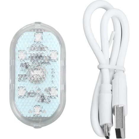 Lampe LED Tactile pour Intérieur D'automobile, Mini Lampe D'ambiance Nocturne avec Batterie Intégrée, Faible Consommation D'énergie, Protection des Yeux (BLUE).. (1/5)