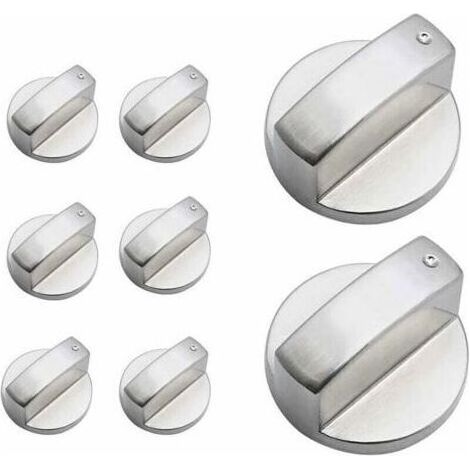 Bouton de Poêle,8Pièces Boutons Four Cuisinière Bouton de Gaz Cuisinière à Gaz Boutons Alliage de Zinc Cuisine Four Bouton Rotatif Universel Locks Four Interrupteur Surface de Cuisson Contro (1/4)