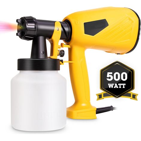Pistolet à peinture électrique portatif haute puissance pour la peinture de voitures, meubles en bois et murs. Aérographe électrique domestique pour le travail du bois. (1/5)