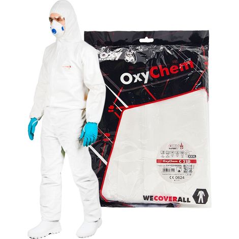 Tuta protettiva per vernice bianca XXXL OxyChem C210 tipo 5 6 (1/5)