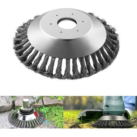 Runde professionelle Unkrautbürste für den Garten (25,4 x 200 mm)