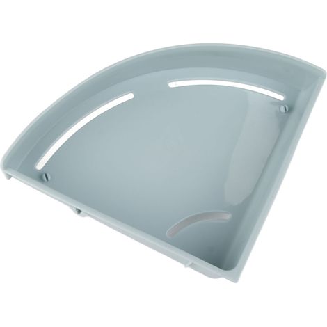 Étagère d'angle de douche pour salle de bain, grande capacité, gain de place, fixation murale, pour salle de bain, cuisine, toilettes, carrée, bleu clair (1/5)