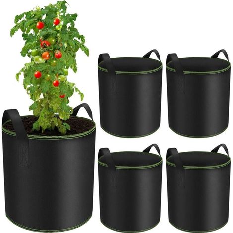 Filiyano-Sacs de plantation de 40 L, sacs de plantation pour pommes de terre, sacs de plantation pour tomates avec poignées, sacs de plantation en