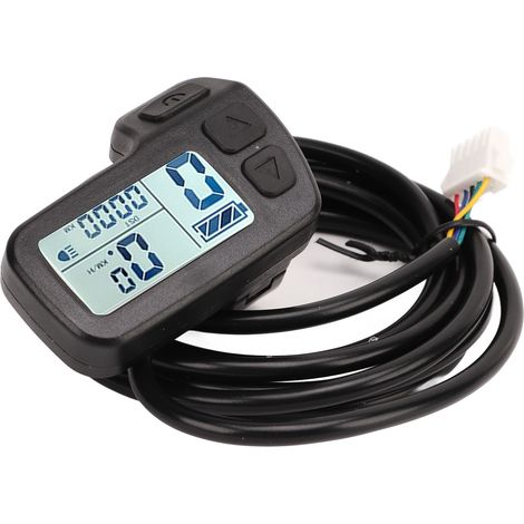 Compteur de vitesse avec écran LCD pour vélo électrique, connecteur SM universel 24 V, 36 V et 48 V. (1/5)