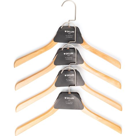 Set di 4 appendini in legno Rita SKLUM            