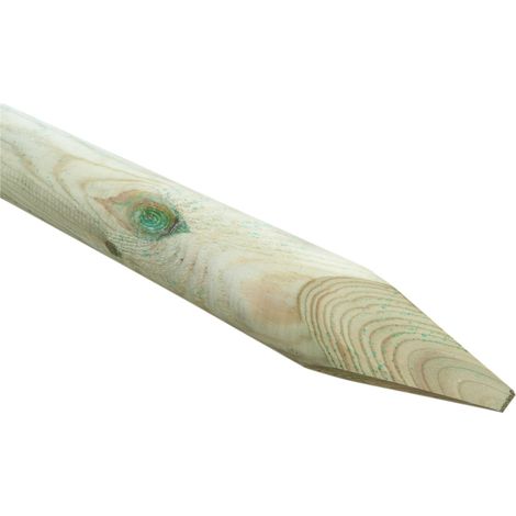 Baumpfahl Ø 6 cm, Länge 100 cm kesseldruckimprägniert Zaunpfosten Zaunpfahl Holz (1/3)