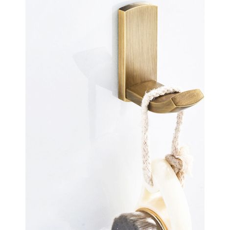 Antique brass towel hook, bathroom kitchen coat hook, multi-functional wall hook (1/5)