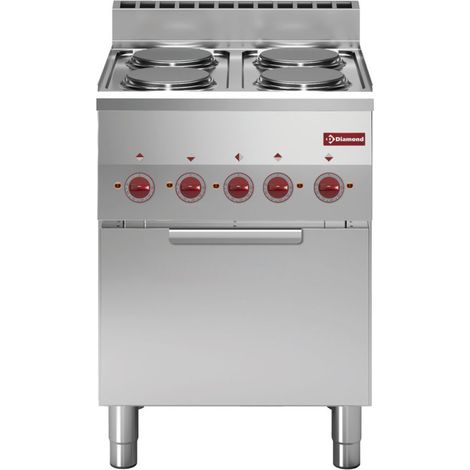 Fourneau 4 plaques/ four convection électrique - Diamond