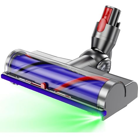 Brosse de Rechange Compatible avec Les Aspirateurs Dyson V7, V8, V10, V11, V15 – Brosse Sol à entraînement Direct avec lumières LED pour sols durs et moquettes (1/5)