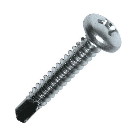 Scell-It – Vis autoperceuse acier zingué blanc – tête cylindrique PH3 – 5.5 mm x 32 mm – pour bois dur et teck – coupe nette sans éclat (1/4)