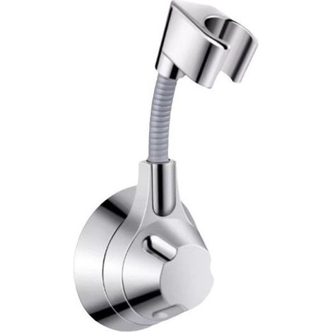 Support de Pommeau de Douche Renforcé Double - Orientable à 360°, Sans Perçage, Ventouse Puissante (1/5)