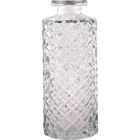 Vase Soliflore en Verre Transparent Décoratif Style Classique pour Fleurs 5 x 13 cm - PANGIVO (1/2)