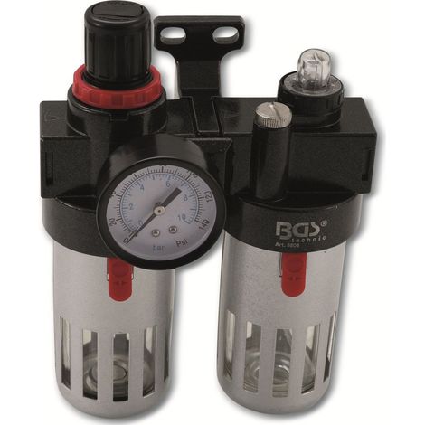 BGS Druckluft-Filter / Öler-Einheit mit Druckregler - 8603
