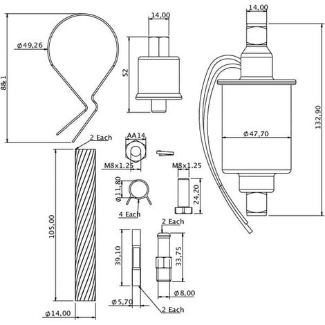 Bomb铆n de alimentaci贸n de combustible UNIVERSAL 86002636KR