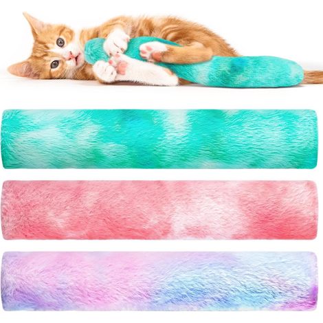 Oreillers Chat l'herbe à Chat, Lot de 3 Coloré Oreiller à Mâcher pour Chats Peluche Jouets interactifs pour Chats d'intérieur pour taquiner et réconforter (1/5)