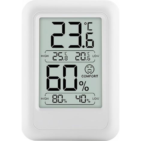 TS-FT0400 Hochpräzises digitales Innenthermometer und Hygrometer mit Temperatur- und Feuchtigkeitsaufzeichnungsfunktion