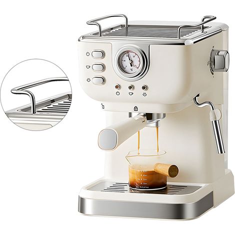 Cafetière 1050W 1,5 L de grande capacité Machine d'extraction à haute pression 20 bar à grande capacité pour les cafés domestiques (1/5)