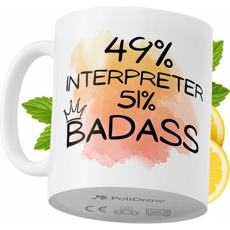Lustige Tasse für Dolmetscher – Kaffee- oder Teetasse mit witzigem Textdesign – Ideal für Geburtstage, Namenstage, Feiertage und besondere Anlässe. Hochwertige Tasse für Zuhause, Büro und Arbeit. Farb