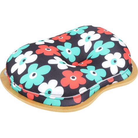 Support de table portable multifonction pour ordinateur portable avec coussin et oreiller pour la maison ou le bureau (motif floral) (1/5)