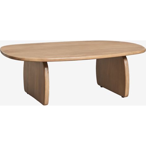Mesa de centro ovalada 110x70 cm en madera de mango Agathe SKLUM              (1/5)