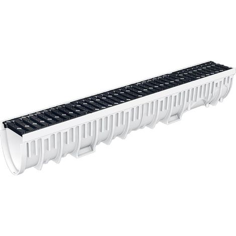 1m caniveau MEARINPLUS larg.100 grille passerele fonte D400 - Mea