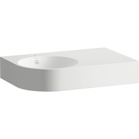 LAUFEN Form lavabos, rectangular, bandeja derecha, 1 agujero para (1/2)