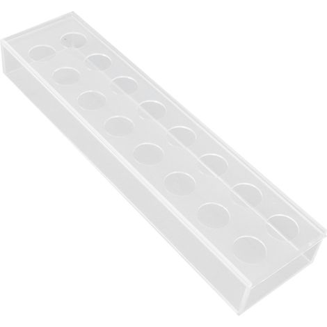 Vase rectangulaire à fleurs en acrylique transparent, 16 trous, idéal pour décorer une table à manger, un mariage ou une fête. (1/5)