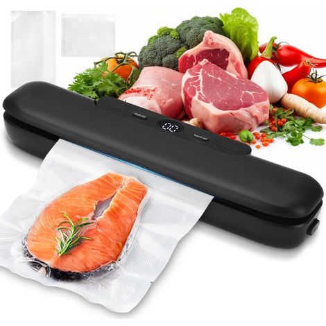 Machine Sous Vide Alimentaire Automatique, Appareil de Mise Sous Vide avec Sacs d'Emballage (1/5)