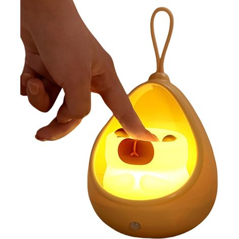 Veilleuse Capybara - Lampe - Ornement Lumineux en Silicone Souple à (1/5)