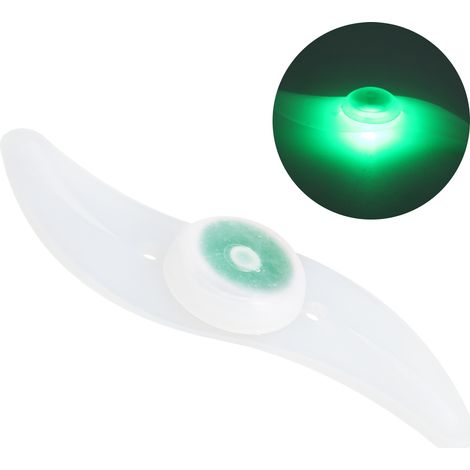 Fahrrad-Speichenlicht Dazzle für Mountainbikes, drei Lichtmodi, S-Typ-Warn-LED, Weidenblattgrün (1/5)