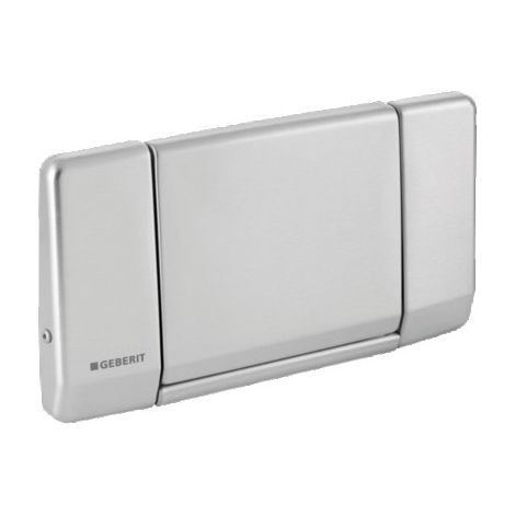 Geberit – Plaque de commande WC – Acier inoxydable brossé – Déclenchement frontal vissable – Dimensions 337 x 178 mm