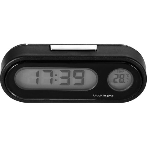 Thermomètre numérique de voiture 2 en 1, horloge, température, tableau de bord, rétro-éclairage LCD, accessoires (1/5)