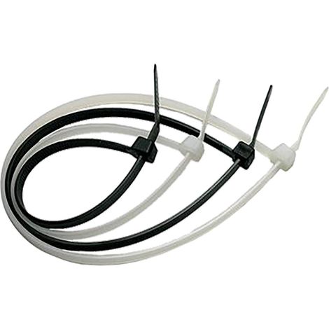 FASCETTA A STRAPPO PER CABLAGGIO mm 4,8 x 300 - NERA (100 pezzi) - DF 4070568