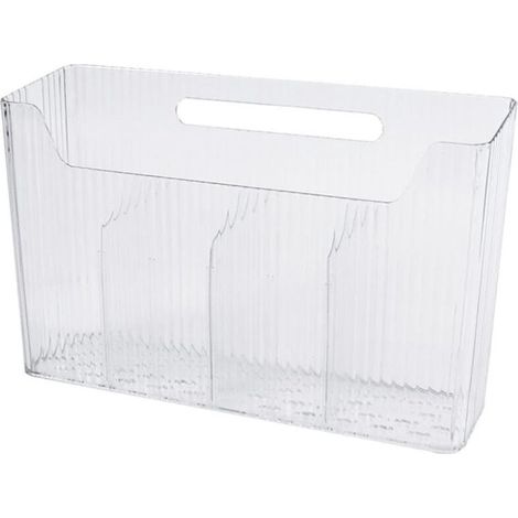 Organisateur Murale Transparent Rangement Sous Evier Cuisine, Meuble Van Aménagé, Idéal Film Plastique, Papier Alu et Accessoires Salle de Bain