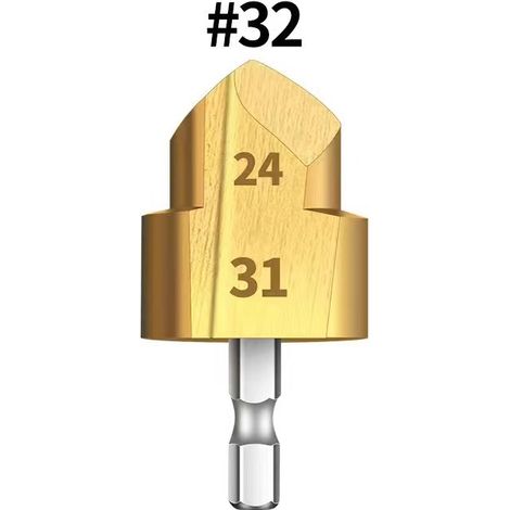 Foret à aléser hexagonal en PPR - Foret étagé de 1 pouce, outil d'alésage pour plombier (ensemble monobloc)