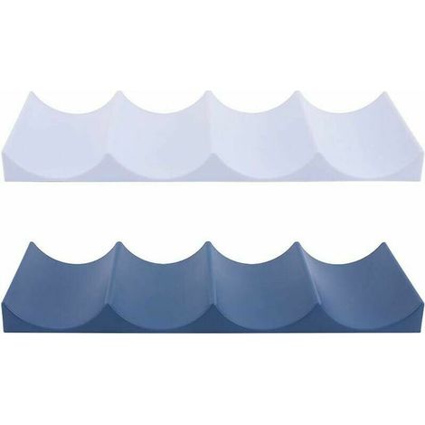 Casier à Bouteilles de Style Européen, 2 Pièces étagère à Vin en Plastique Range Bouteille Frigo pour Comptoirs de Cuisine, Garde-Manger, Réfrigérateur (1/5)