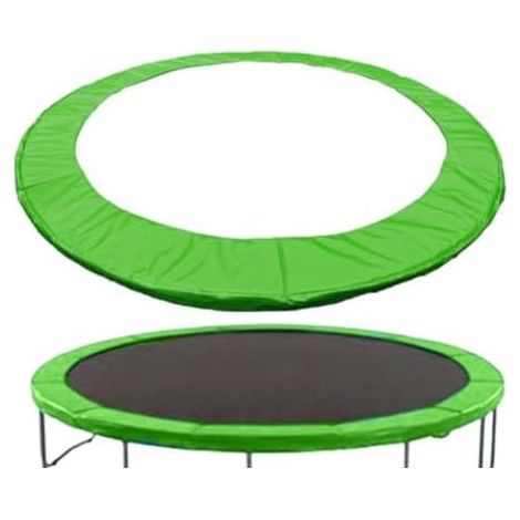 Sicherheitsmatte für Trampolin, Ø 183, 244, 305 cm, Sicherheits-Ersatzpolster, UV-beständig, reißfest, grüner Rand, Polsterbezug 305 cm (1/5)