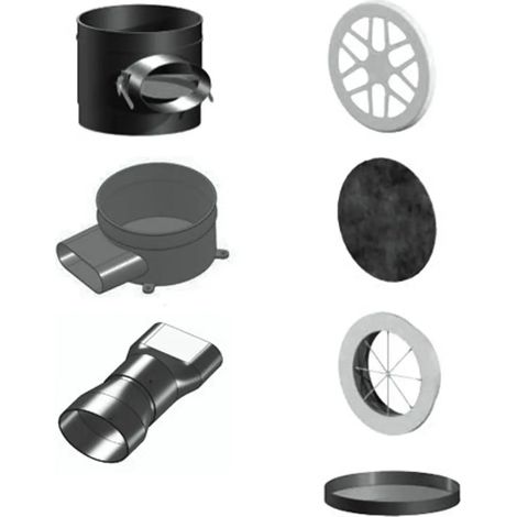 Pluggit Kit d'installation pour conduit PluggFlex PK150, EV500