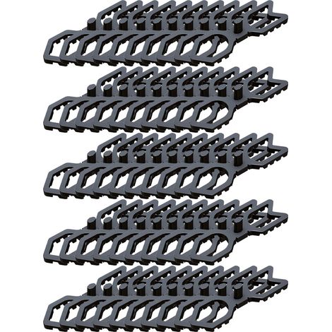 50 espaceurs réhausseur lame FTA-V 7 mm, solution universelle pour la fixation visible - Fischer