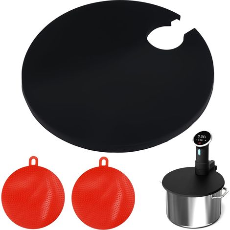 Couvercle Silicone 28cm sous Vide - Aide à Réduire Évaporation (1/5)