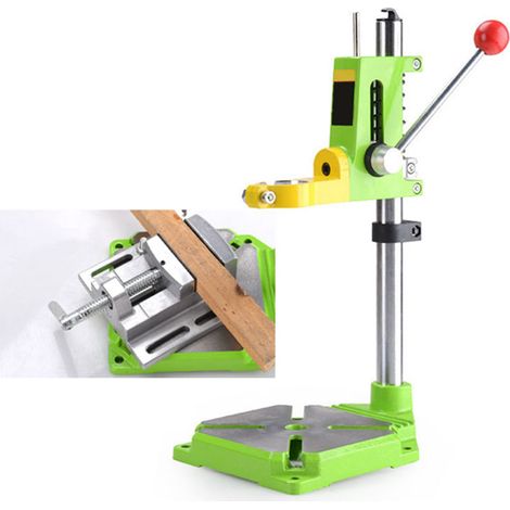 Support de perceuse électrique rotatif à 360°, réglable en hauteur, mini-établi, avec pince de serrage (1/5)