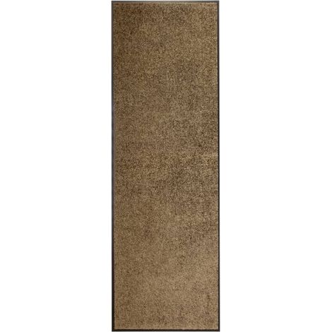 Paillasson lavable Tapis de salon Style Moderne - Tapis de sol Marron 60x180 cm BV851614 - BonneVie (1/5)