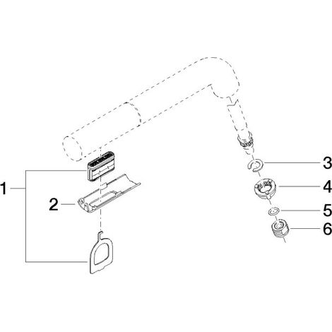 Dornbracht 90282226100-00 Bec de robinet Pièces de rechange