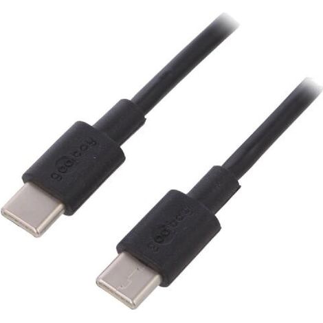 Cable USB 2.0 USB C Male des deux cotes 50cm noir